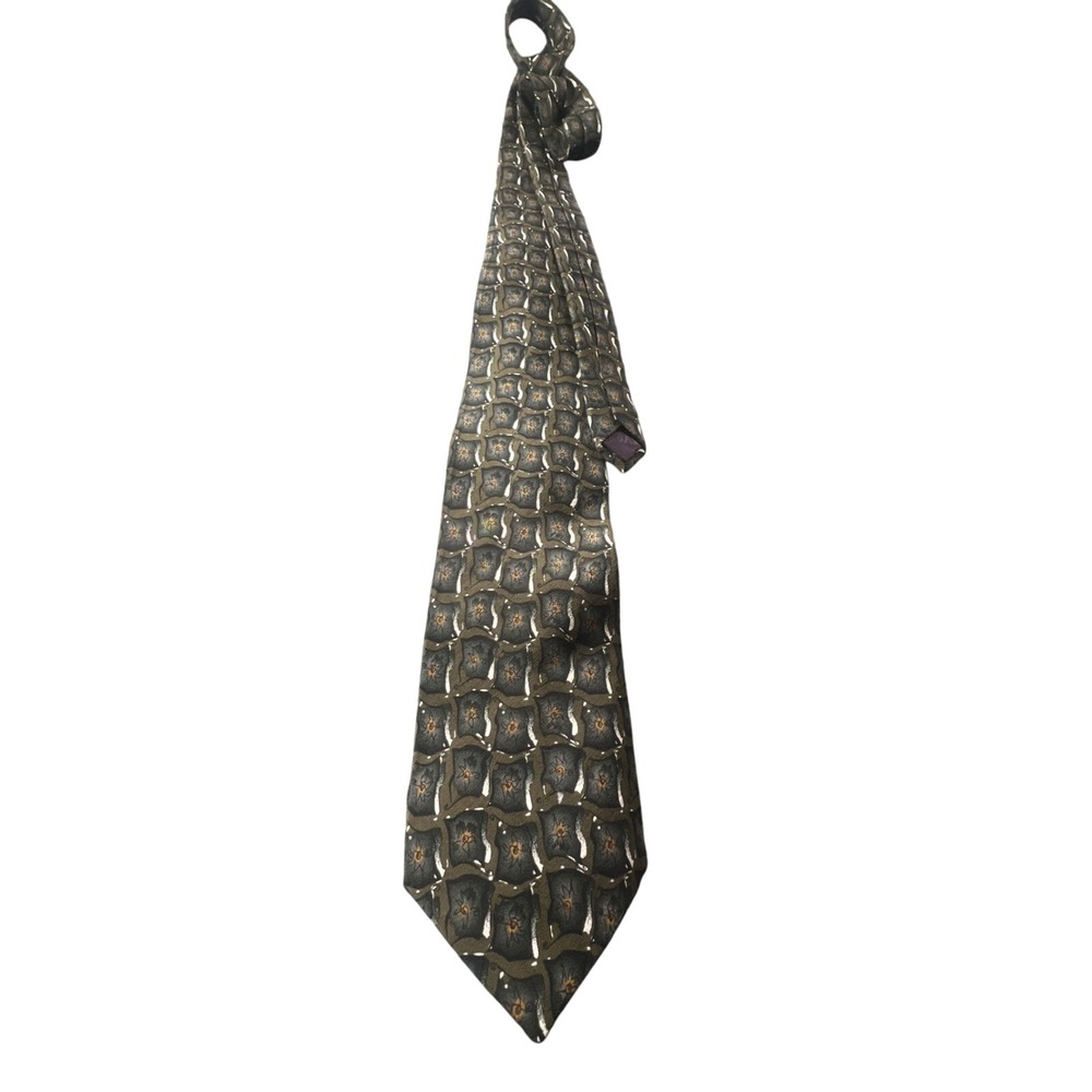 J Garcia Banyan Trees Collection Fourteen Silk Blend Necktie‎
